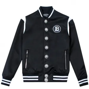 Balmain Paris Boys Bomber Jacket Black 14Y #1085570