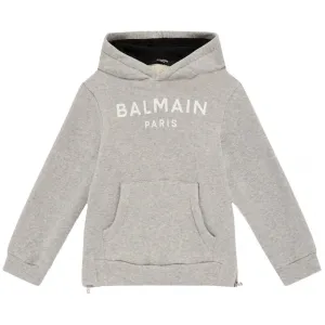Balmain Boys Logo Hoodie Grey 16Y