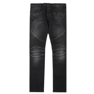 Balmain Paris Boys Slim-fit Biker Jeans Grey 14Y #1086058