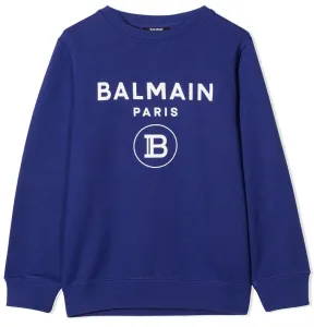 Balmain Boys Logo Sweater Blue 12Y #1084762