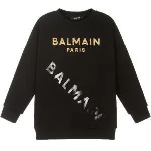 Balmain Girls Sweater Black 10Y