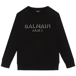 Balmain Paris Boys Sweater Black 10Y