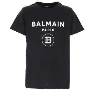 Balmain Classic Logo T-shirt Black 6Y