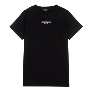 Balmain Paris Boys Logo T-shirt Black 14Y #1085655