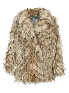 BECAGLI - Mohair Fur Caban Coat #47797