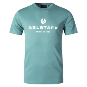 Belstaff Mens Logo T-shirt Blue XXL