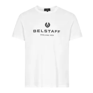 Belstaff Mens Logo T-shirt White L