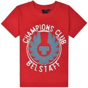 Belstaff Boys Hanway Champion T-shirt Red 14Y