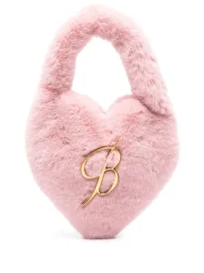 BLUMARINE - Faux Fur Heart Handbag #1263795