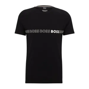 Hugo Boss Mens Slim Fit T-shirt With SPF 50+ Uv Protection Black XX Large