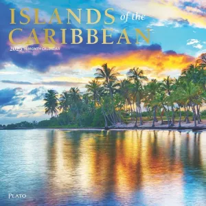 Islands Of The Caribbean Plato 2025 Wall Calendar