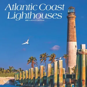 Lighthouses Atlantic Coast 2025 Wall Calendar