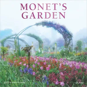 Monets Garden Plato 2025 Wall Calendar