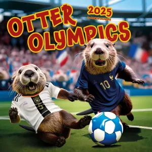 Otter Olympics 2025 Wall Calendar