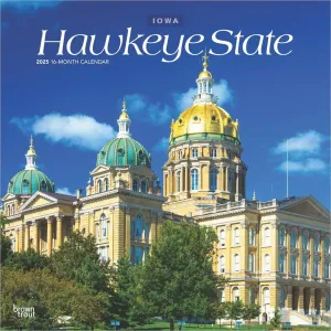 Hawkeye State Iowa Places 2025 Wall Calendar
