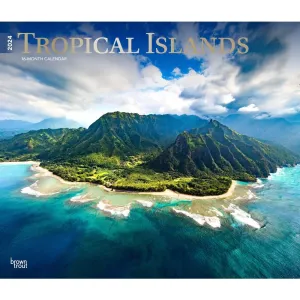 Tropical Islands Deluxe 2024 Wall Calendar