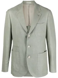 BRUNELLO CUCINELLI - Linen-blend Single-breasted Blazer Jacket #828624
