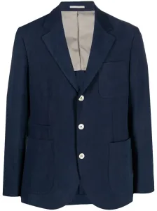 BRUNELLO CUCINELLI - Single-breasted Linen Blazer Jacket
