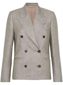 BRUNELLO CUCINELLI - Linen Double-breasted Jacket #1273255