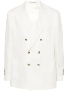 BRUNELLO CUCINELLI - Linen Single-breasted Blazer Jacket #1287020