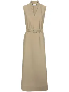 BRUNELLO CUCINELLI - Cotton Sleeveless Midi Dress #1266757