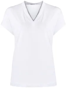 BRUNELLO CUCINELLI - V-neck Cotton T-shirt #1221850
