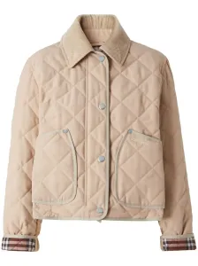 BURBERRY - Check Motif Quilted Jacket #51776