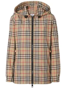 BURBERRY - Check Motif Hooded Jacket #1263685