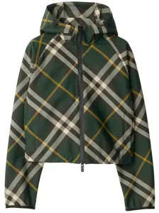 BURBERRY - Check Motif Hooded Jacket #1269378