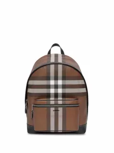 BURBERRY - Check Motif Backpack #1269542