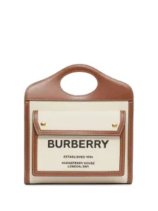 Leather handbags Burberry