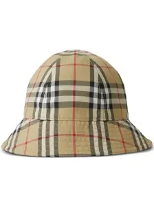 BURBERRY - Check Motif Nylon Bucket Hat