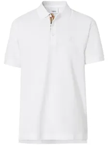 BURBERRY - Logo Cotton Polo Shirt #49773