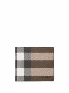 BURBERRY - Check Motif Leather Wallet