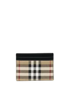 BURBERRY - Check Motif Credit Card Case #1142168