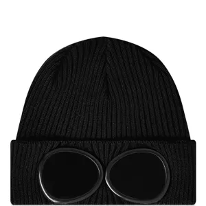 C.P Kids Goggle Lens Beanie Hat Black S
