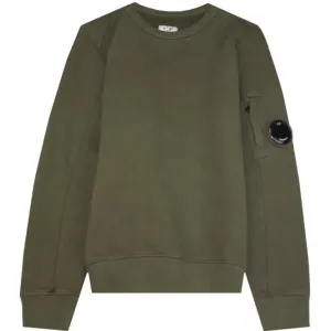C.P Company Boys Fleece Sweater Khaki Green 12Y Black #1085220