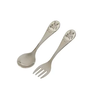 Silver Plated Fork & Spoon Keepsake