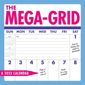 Mega Grid 2023 Wall Calendar