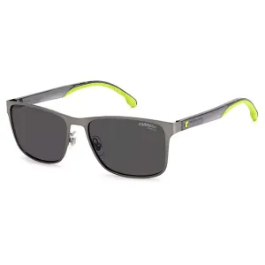 Carrera Grey Rectangular Unisex Sunglasses CARRERA 2037T/S 0R80/IR 55