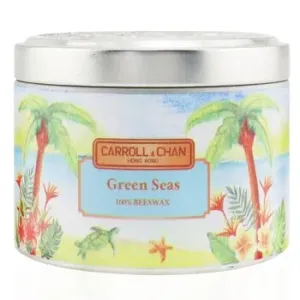 Carroll & Chan100% Beeswax Tin Candle - Green Seas (8x6) cm