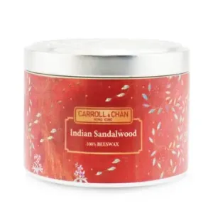 Carroll & Chan100% Beeswax Tin Candle - Indian Sandalwood (8x6) cm