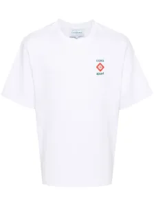 CASABLANCA - Logo Organic Cotton T-shirt #1285443