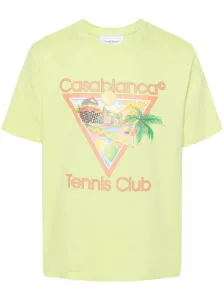 CASABLANCA - Logo Organic Cotton T-shirt #1285604