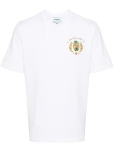 CASABLANCA - Logo Organic Cotton T-shirt #1285680
