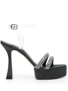 CASADEI - Metallic Leather Heel Sandals #65237
