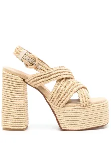 CASTANER SINCE 1927 - Fulvia Raffia Heel Sandals #1290366