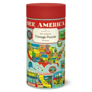 See America 1000 Piece Puzzle by Cavallini