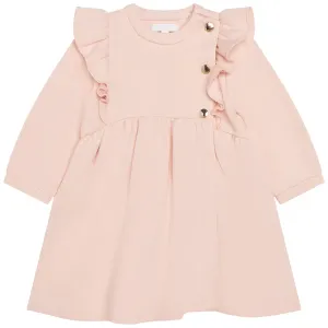 Chloe Baby Girls Frill Dress Pink 3Y