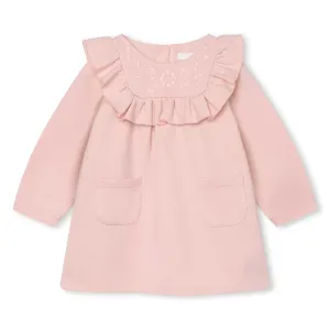 Chloe Baby Girls Knitted Dress in Pink 18M Washed 41% Cotton, Modal, 10% Elastane, 8% Polyamide - Trimming: 100% Cotton